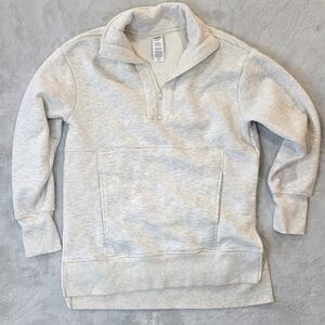 RBX Hearhered Light Gray Quarter-Zip Pullover XS